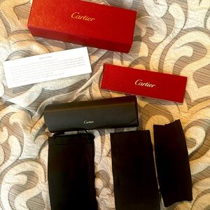 Authentic Cartier Buffalo Horn C-Curve Glasses